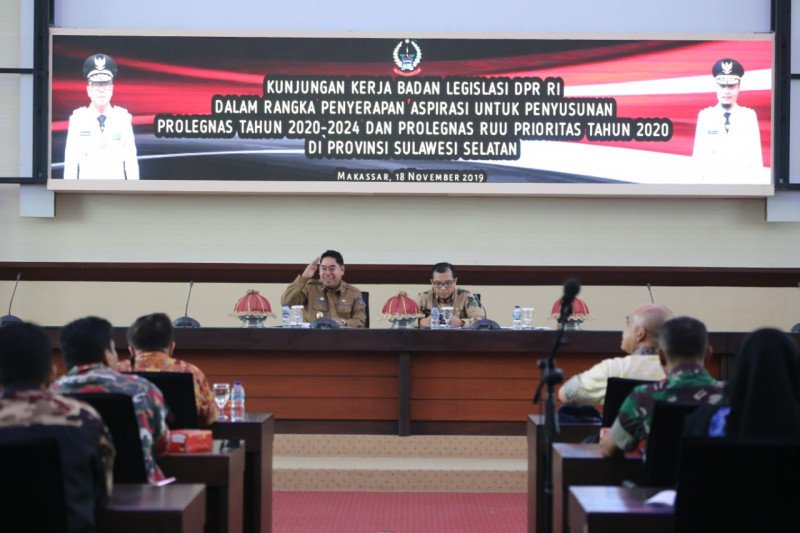 Pemprov Sulsel beri saran terkait RUU Prioritas 2020