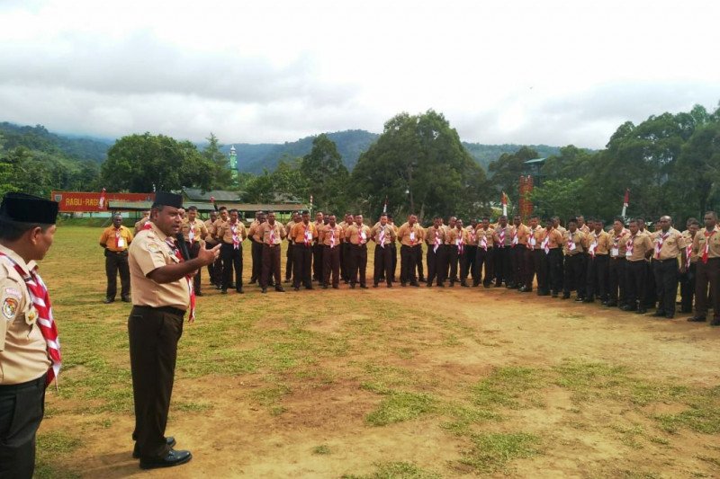 Pangdam XVII/Cenderawasih buka pelatihan kursus dasar pembina Pramuka