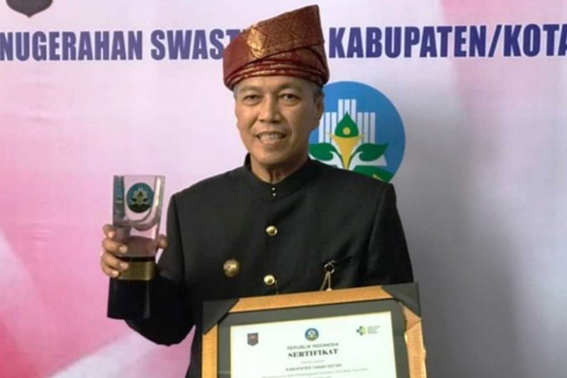 Tanah Datar won the award Swasti Saba Wistara