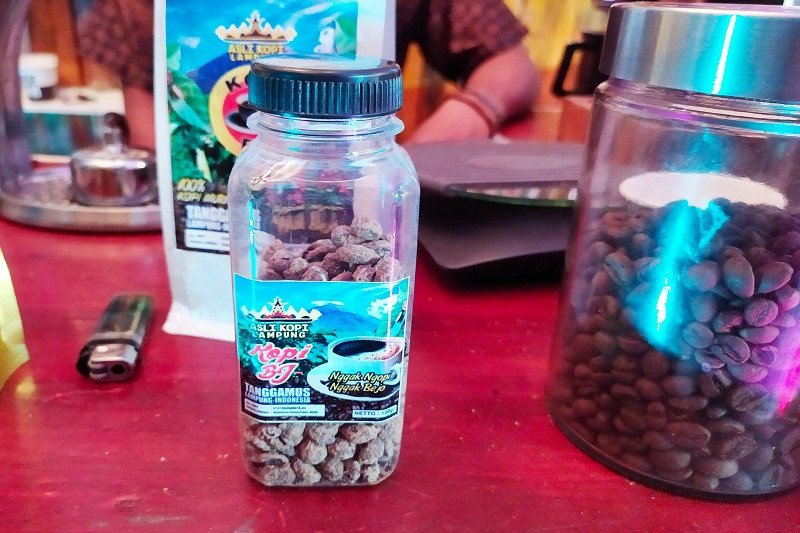 Marning biji kopi unik inovasi UMKM di Tanggamus Lampung