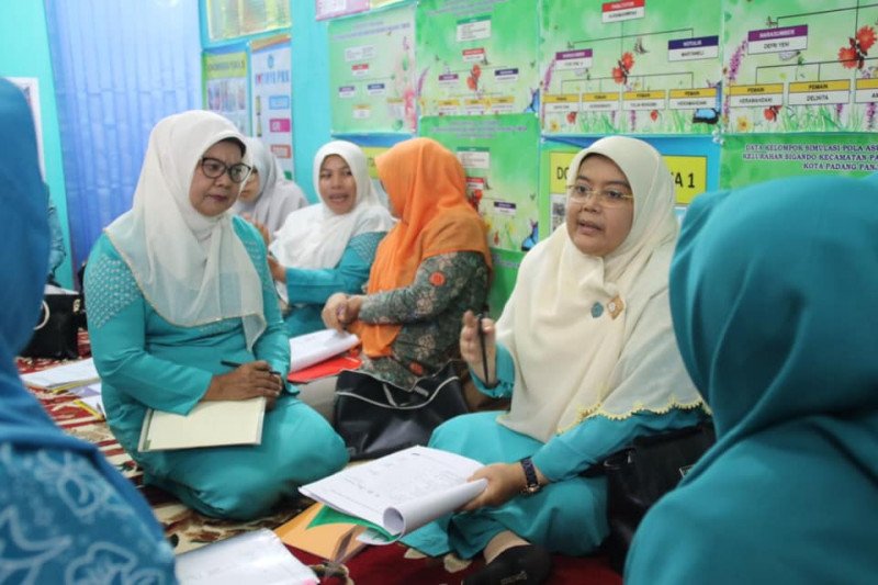 Tim penilai nilai dua kelurahan di Padang Panjang lomba PKK KB-Kes