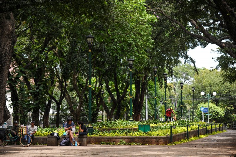 Dinas Perkim Ogan Komering Ulu Selatan bangun Taman Kota Muaradua