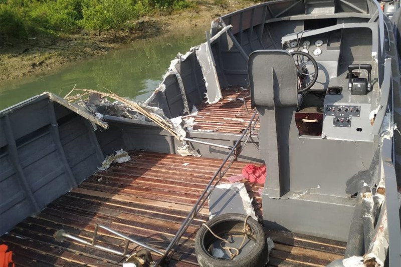 Kapal patroli BC Kepri diserang, satu petugas terluka