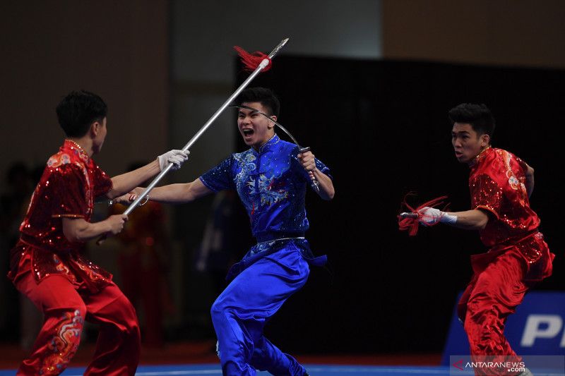 Medali Emas Wushu Tarung 031219 Nym 4 SCORE.CO.ID