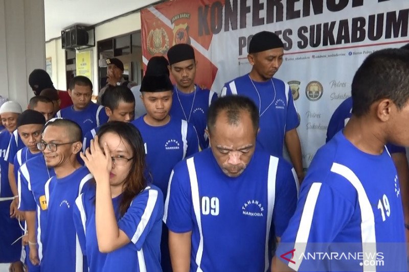 Sebulan, polisi ciduk 19 pengedar narkoba di Sukabumi