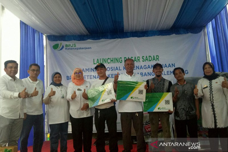 BPJS Ketenagakerjaan gaet pedagang pasar di Palembang jadi peserta