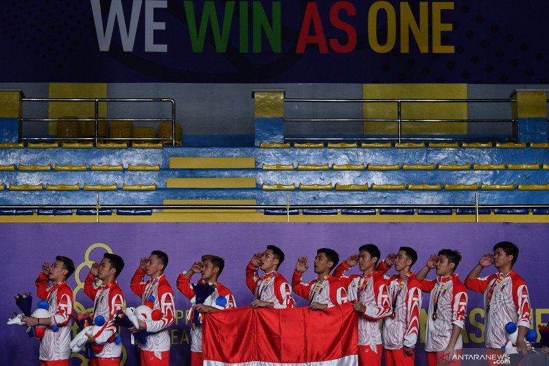 Kalahkan Malaysia, tim bulu tangkis putra Indonesia raih medali emas