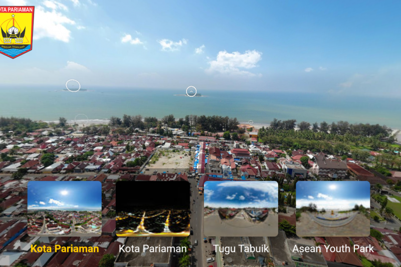 Pemko Pariaman memotret dari udara dengan kamera 360 derajat promosikan pariwisata
