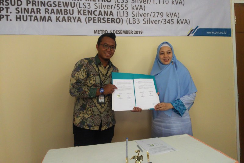 PLN UP3 Metro sepakati jual beli listrik dengan RS dan perusahaan