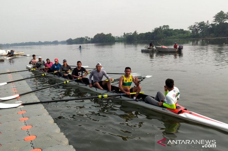 Pedayung Sultra jalani Pelatda di lokasi Pra-PON XX Jawa Barat