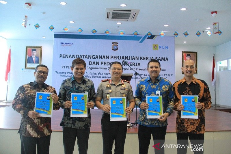 PLN teken kerja sama pengamanan objek vital dengan Polda Riau, begini penjelasannya