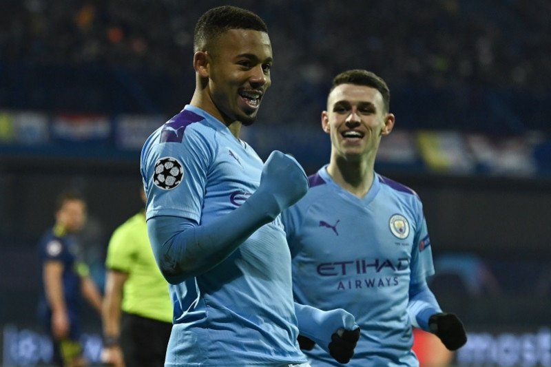Gabriel Jesus mencetak trigol antar Manchester City lumat Dinamo Zagreb