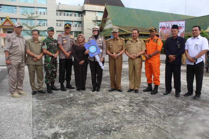 Mitigasi Bencana, Pemkab Inhil bersama TNI-Polri gelar apel siaga Karhutla