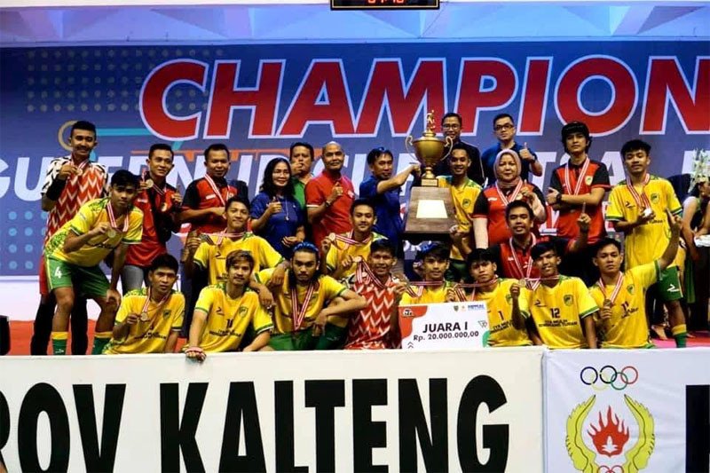 Barito Utara juara I futsal piala Gubernur Cup