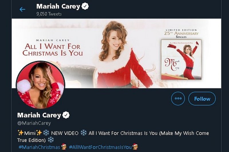 Twitter Mariah Carey kena retas