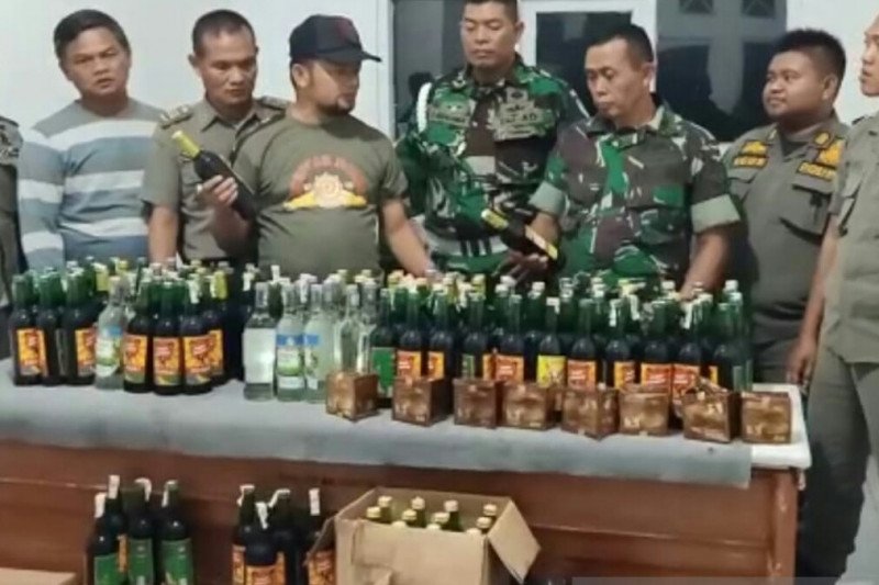 Koramil amankan miras dan kopi cleng penambah vitalitas