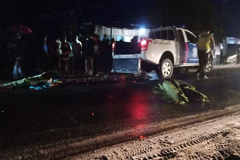 Pasutri pedagang sayur meninggal dunia tertabrak mobil