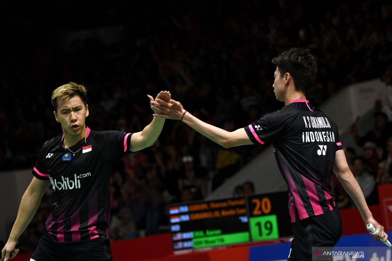 Final Indonesia Masters hari ini, Indonesia pastikan gelar ganda putra
