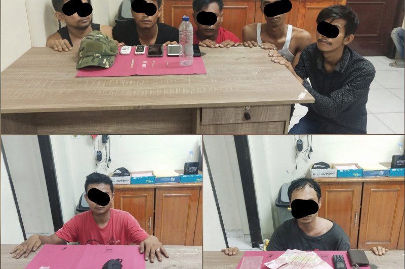Polres Siak tangkap tujuh orang terkait narkoba, begini kronologisnya