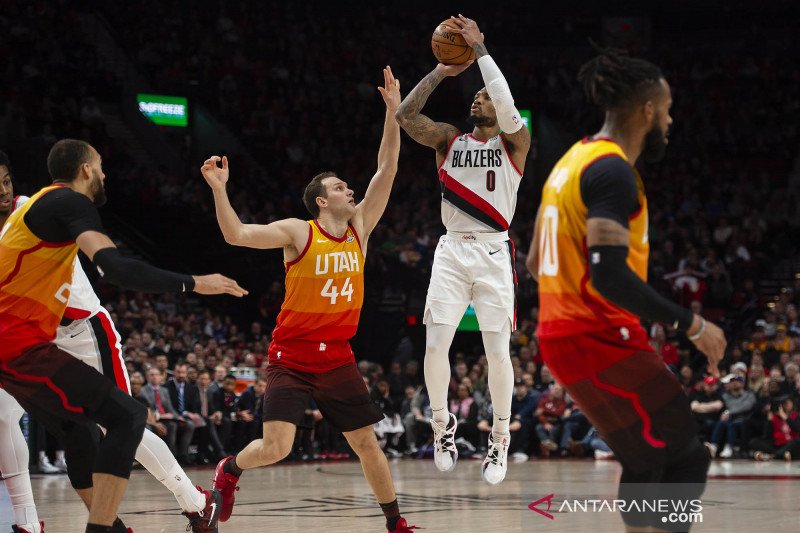 Blazers Bungkam Jazz Damian Lillard Cetak 51 Poin Antara News