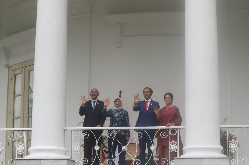 Presiden Jokowi terima kunjungan Presiden Singapura di Istana Bogor