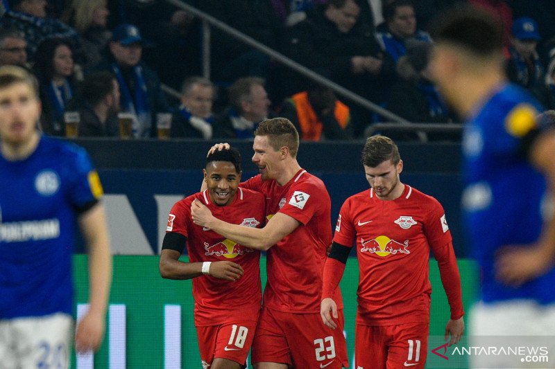 RB Leipzig pesta lima gol tanpa balas ke gawang Schalke