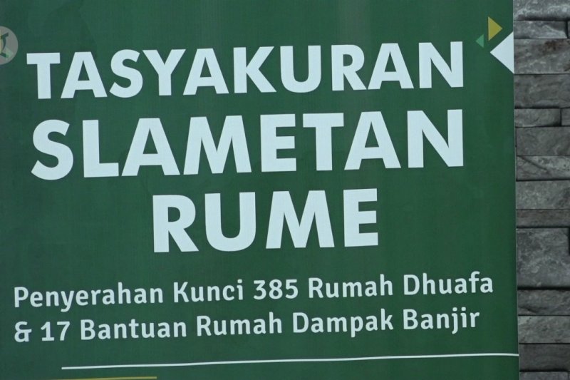 402 rumah bantuan untuk dhu'afa dan korban banjir di Jakarta