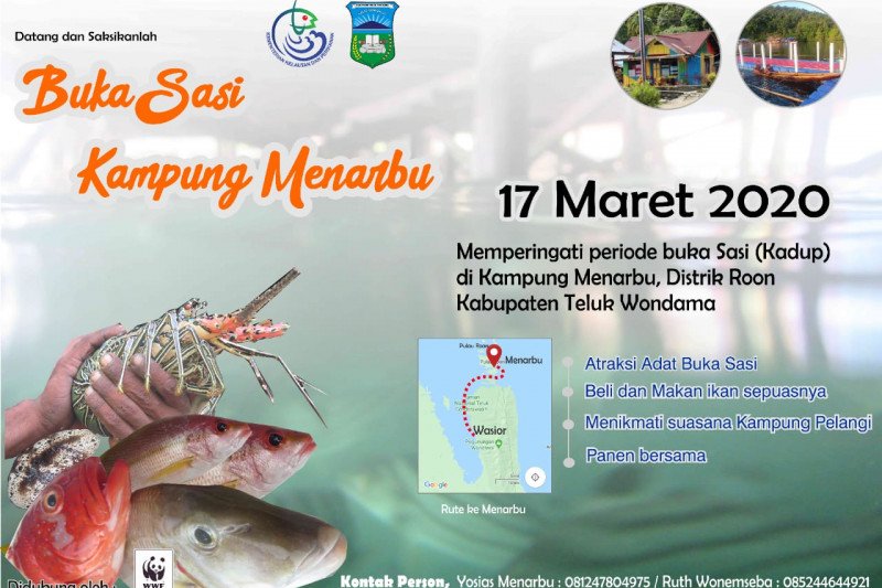 Kampung Menarbu Wondama adakan pesta ikan melalui Buka Sasi