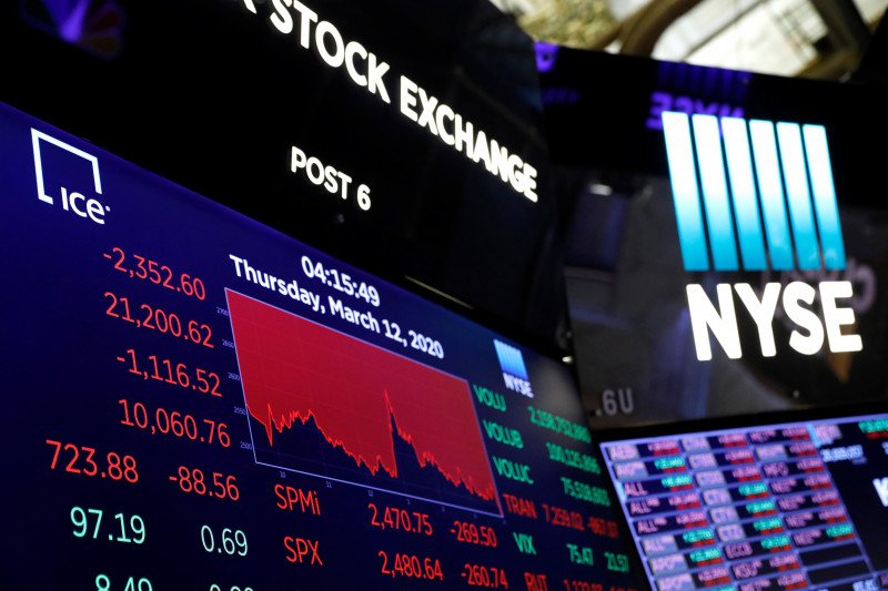NYSE sementara tutup lantai bursa, pindah ke perdagangan elektronik