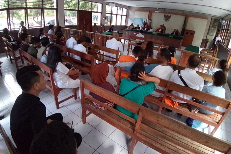 Proses persidangan di PN Denpasar akan berlangsung secara online