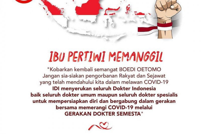 IDI serukan Gerakan Dokter Semesta Melawan COVID-19.