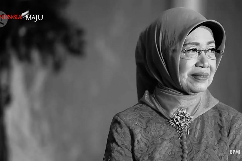 Suasana rumah duka ibunda Jokowi