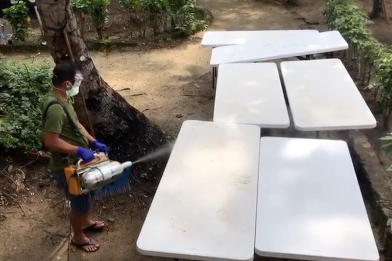 Dekontaminasi kawasan observasi dilakukan selama sepekan