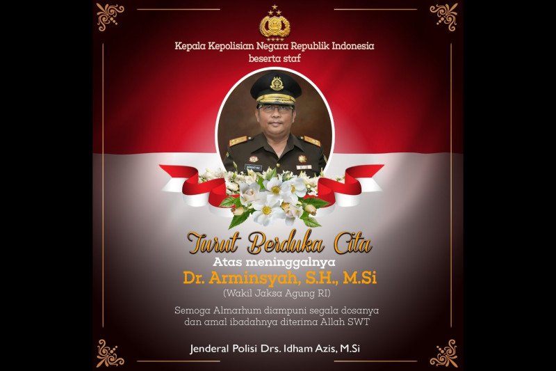 Kapolri Berbelasungkawa Atas Wafatnya Wakil Jaksa Agung Antara