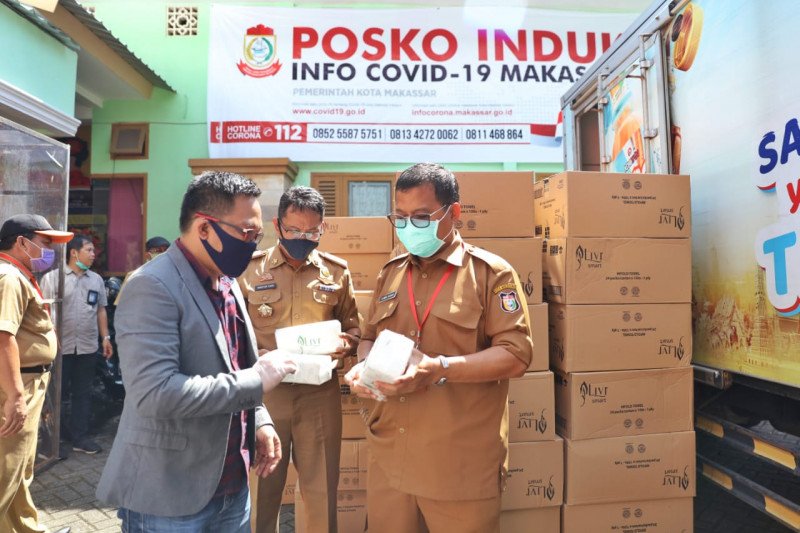 Pemkot Makassar terima bantuan alat kesehatan tangani pandemi COVID-19