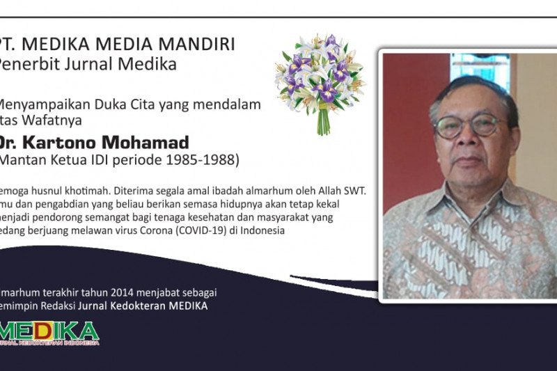 Mantan Ketum IDI Pusat Kartono Mohamad tutup usia