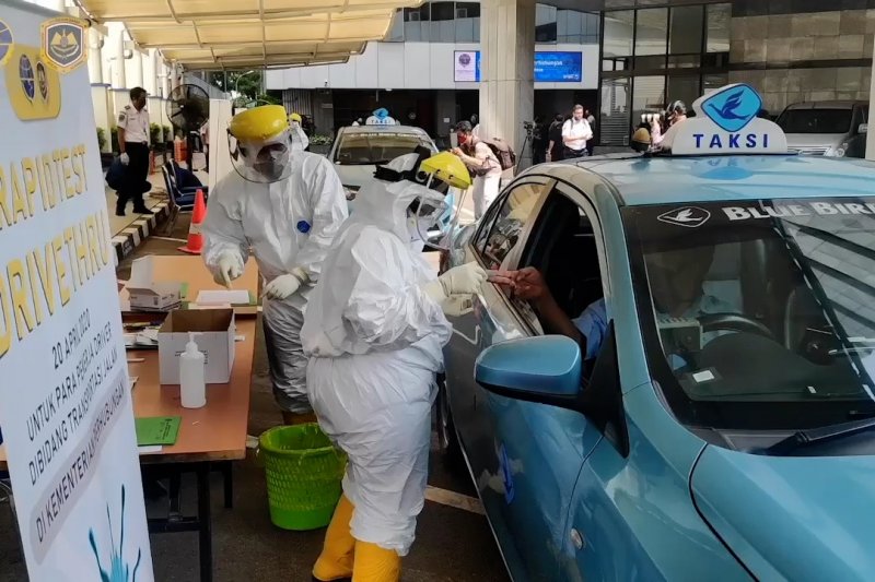 Pengemudi angkutan umum terbantu dengan tes cepat gratis Kemenhub