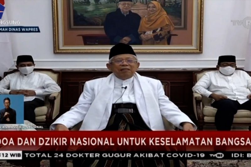 Wapres ajak rakyat Indonesia teguhkan iman lawan pandemi