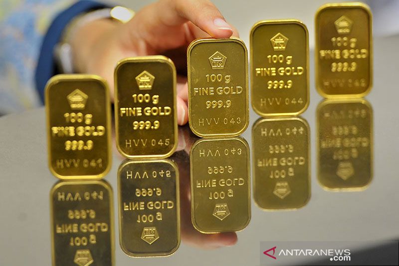 Harga Emas Antam Naik Rp8 000 Bertengger Di Atas Rp1 Juta Gram Antara News Jambi