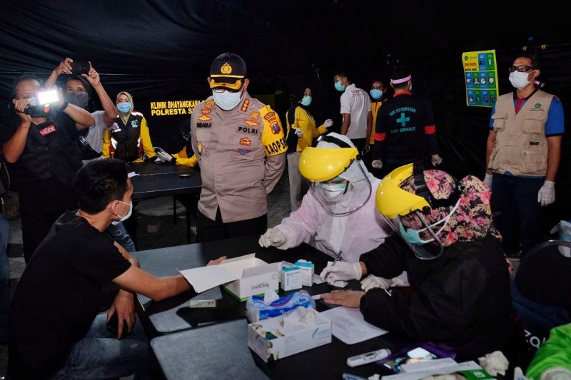 291 orang terjaring saat pelaksanaan jam malam di Sidoarjo