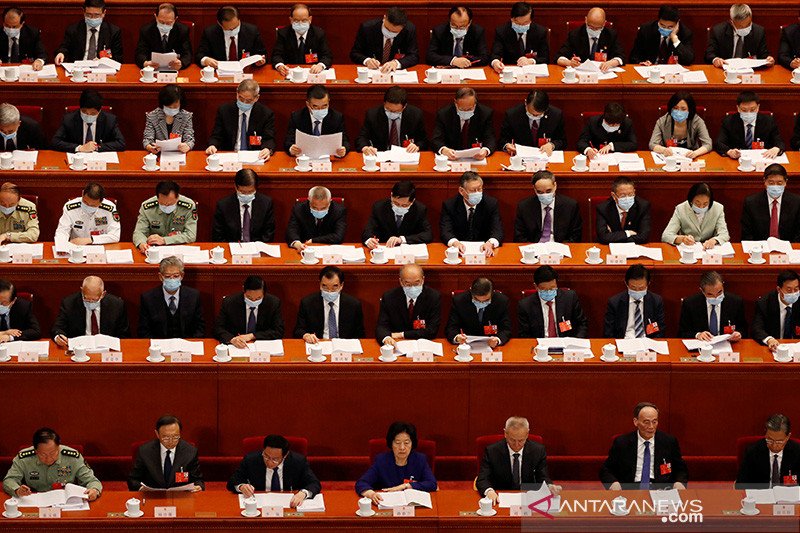 Pembukaan Kongres Rakyat Nasional China di tengah wabah COVID-19