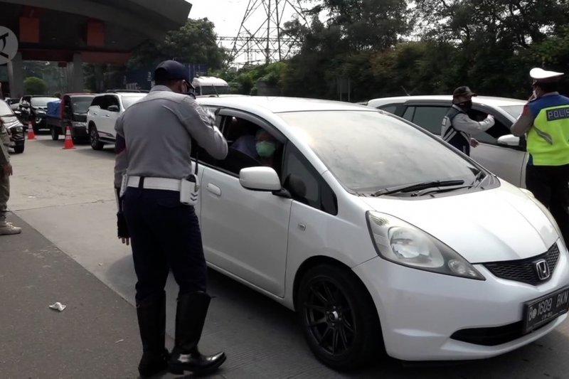 161 kendaraan ditolak masuk DKI Jakarta