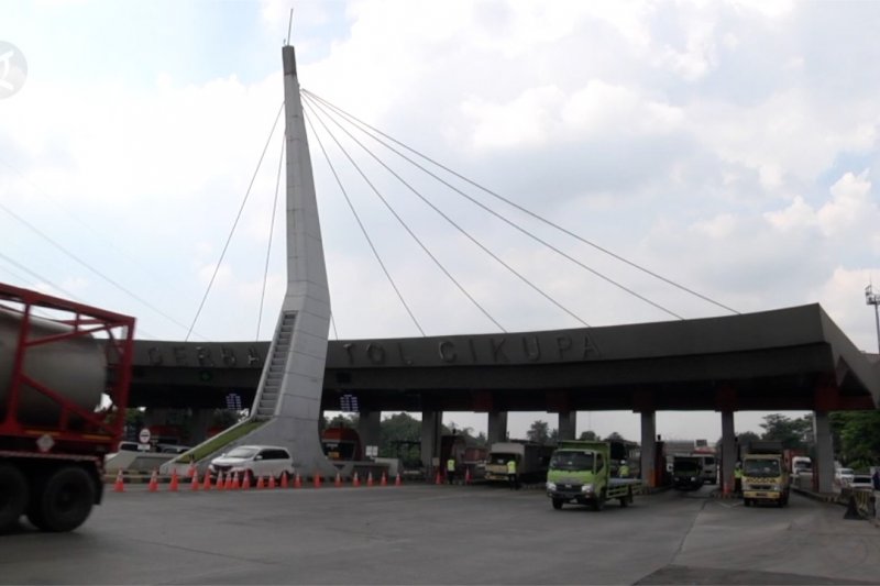 H-4 lebaran, Tol Cikupa terpantau ramai lancar