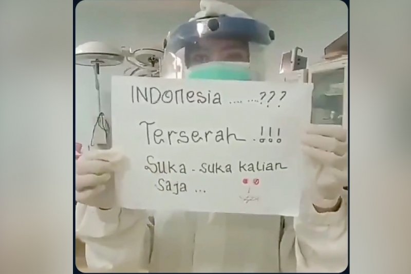 Viral ‘Indonesia Terserah’, apa kata tenaga medis dan psikolog?