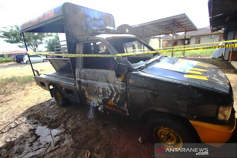 Begini kondisi Polsek Daha Selatan pascapenyerangan