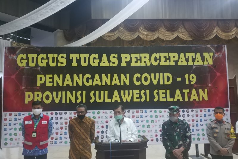 Kunjungi Sulsel, JK minta Forkopimda matikan virus corona