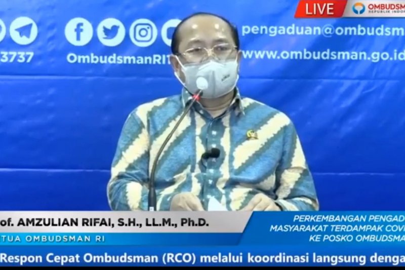 Pengaduan kepada Ombudsman RI didominasi masalah Bansos