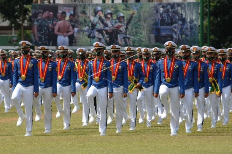 Upacara Militer Wisuda  Akmil Dengan Protokol Kesehatan