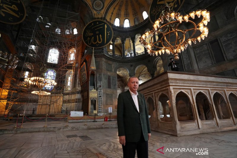 Seusai Hagia Sophia, Erdogan ubah gereja Chora Turki jadi masjid