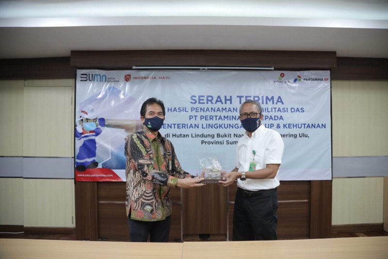 Pertamina EP serahkan hasil rehabilitasi DAS Bukit Nanti Sumsel